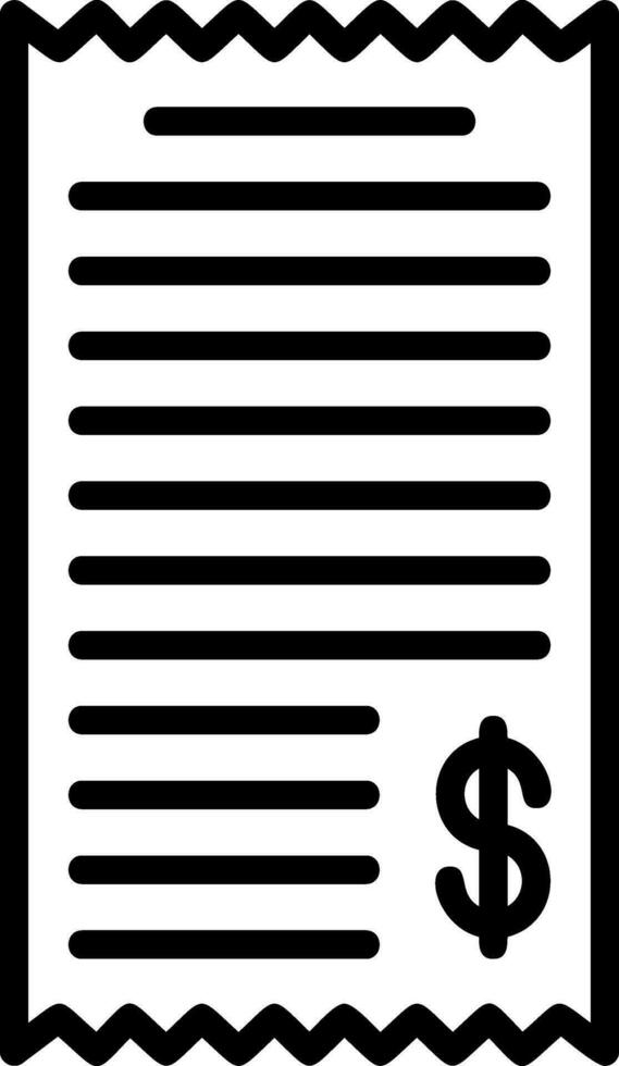Shopping Receipt Vector Icon Design