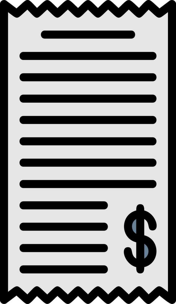 Shopping Receipt Vector Icon Design