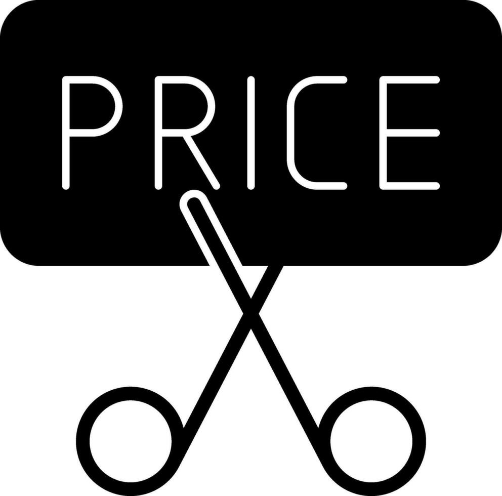 Price Slash Vector Icon Design