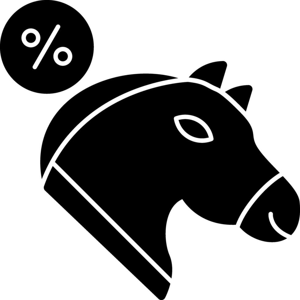 descontado unicornio vector icono diseño