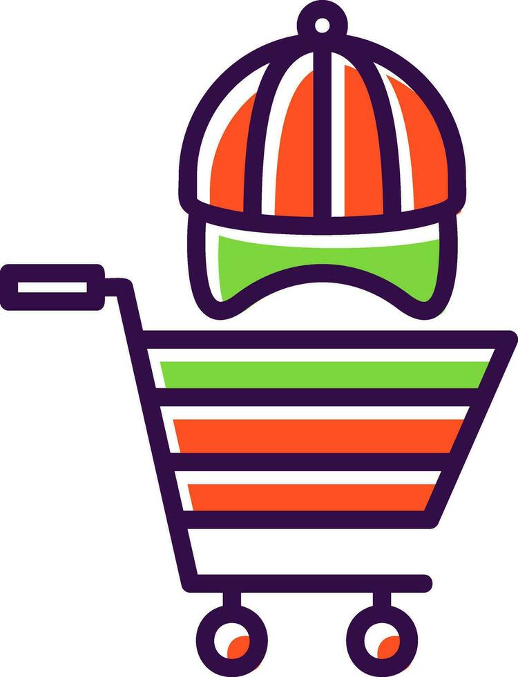 Shopping Hat Vector Icon Design