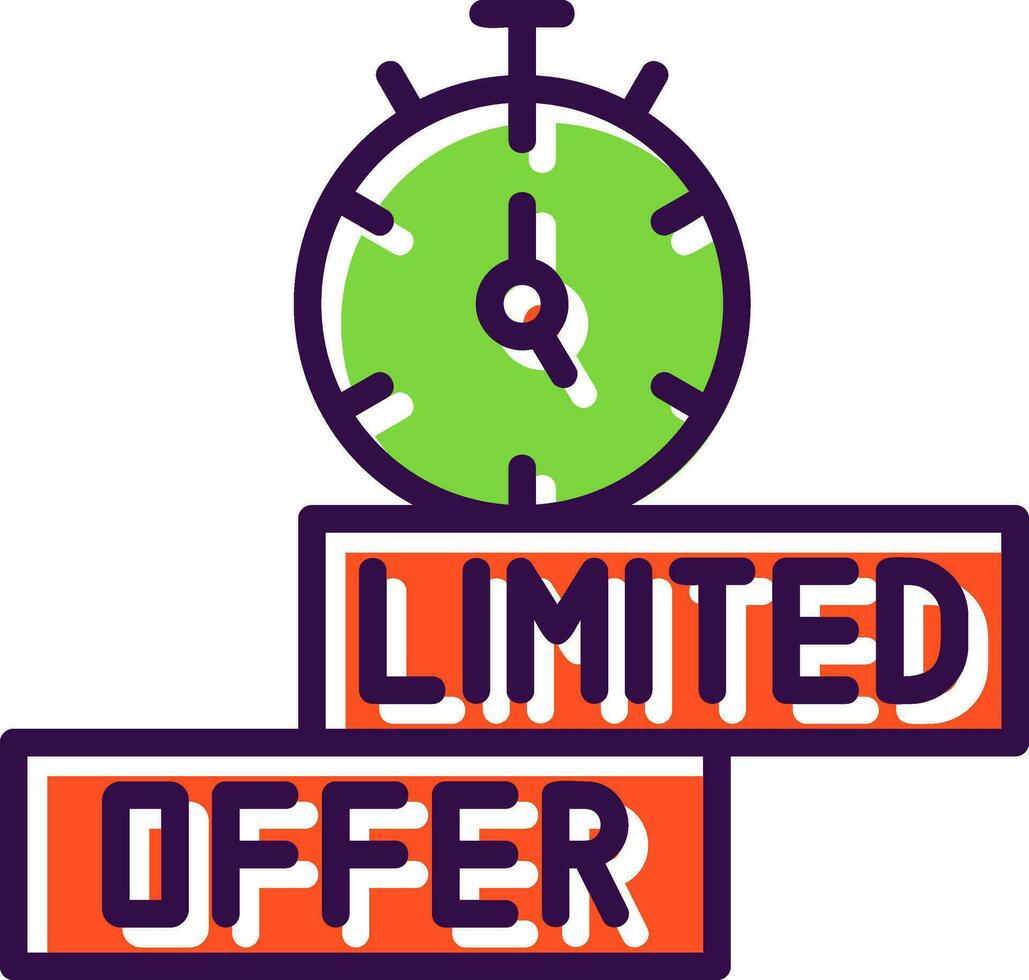 Limited Time Offer Vector Icon Design