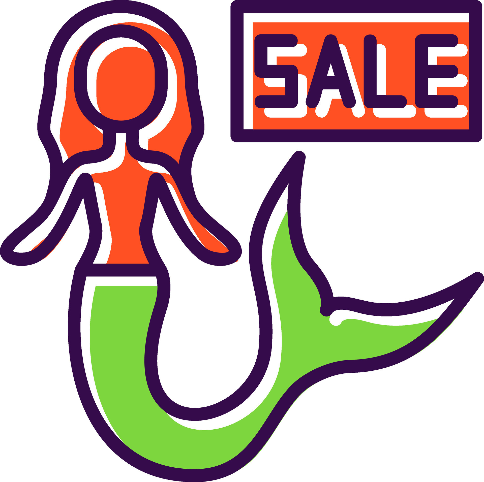 Sale Mermaid Vector Icon Design 31129694 Vector Art at Vecteezy