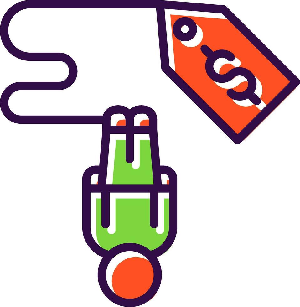 Sale Bungee Jump Vector Icon Design