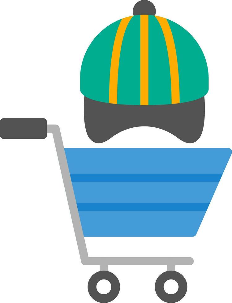 Shopping Hat Vector Icon Design