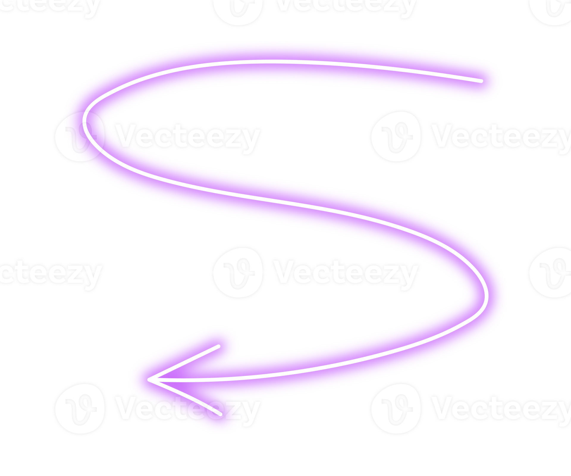 Neon purple arrow symbol png 31130255 PNG