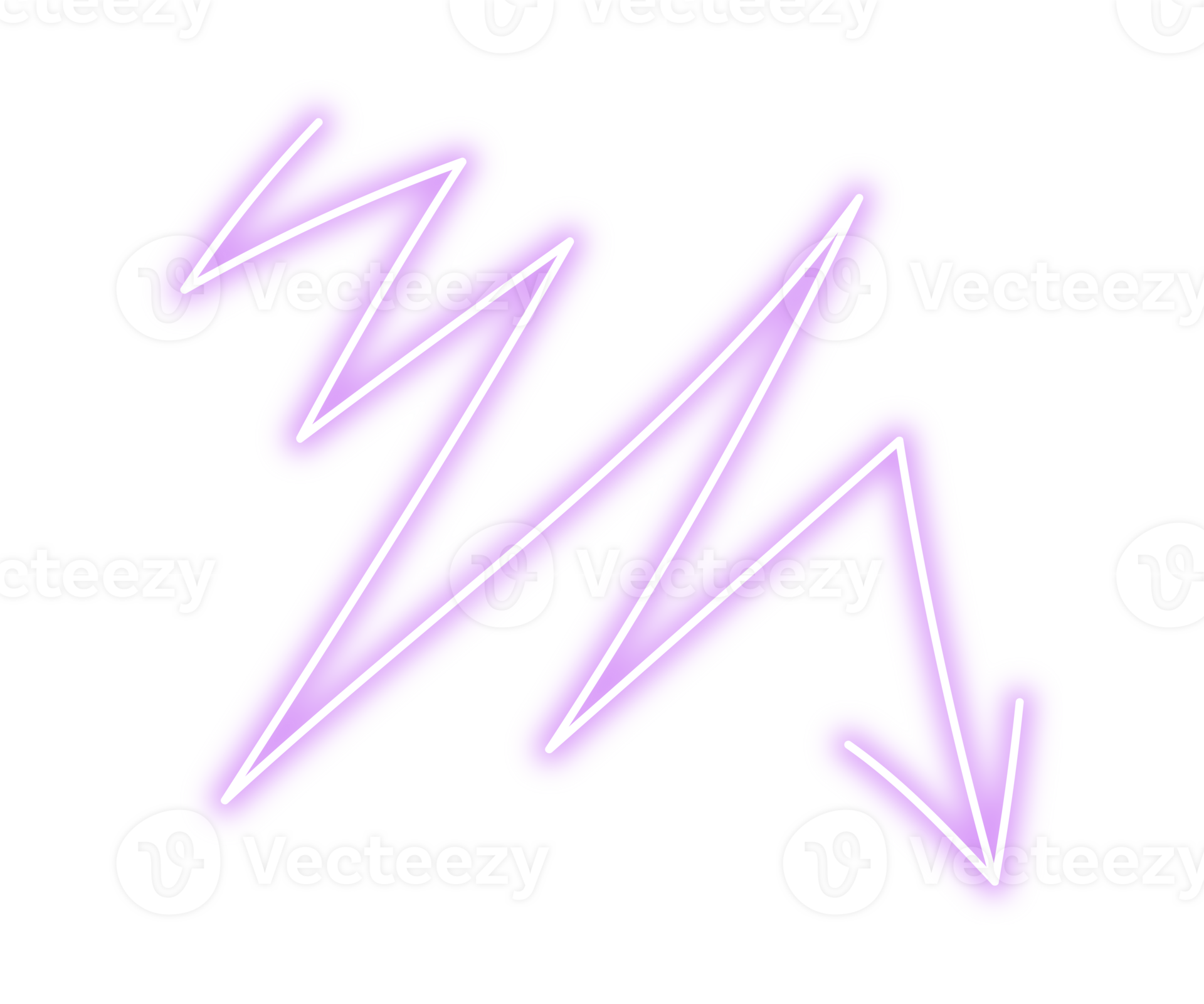 Neon purple arrow symbol png 31130269 PNG