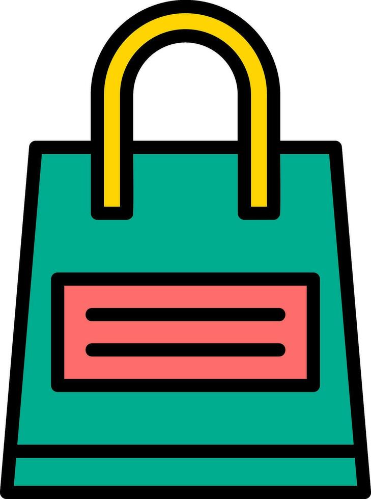 diseño de icono de vector de bolsa de compras