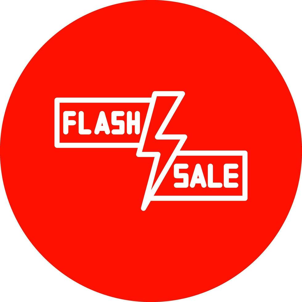Flash Sale Lightning Vector Icon Design