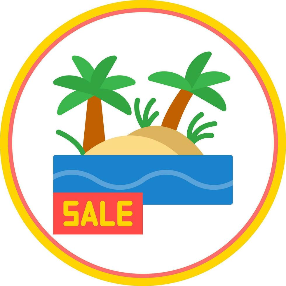 Sale Oasis Vector Icon Design