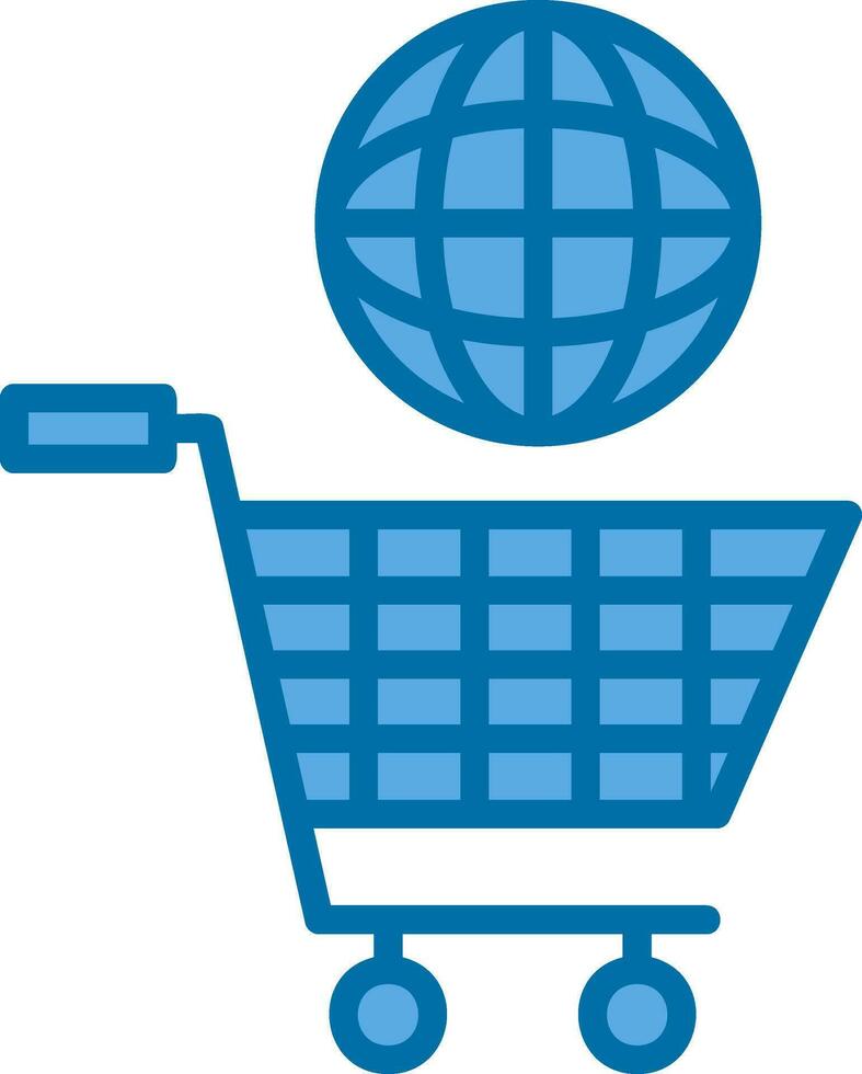 compras globo vector icono diseño