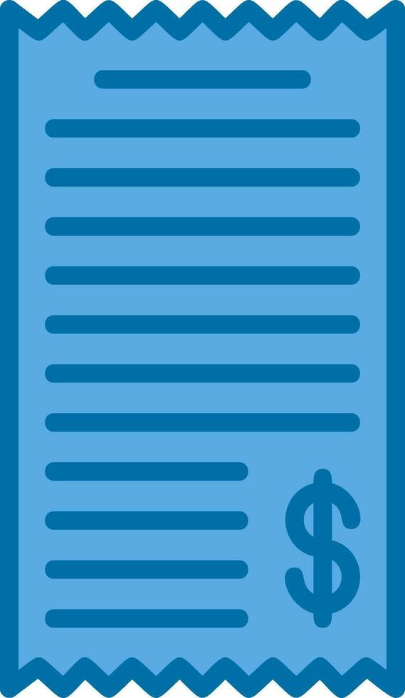 Shopping Receipt Vector Icon Design