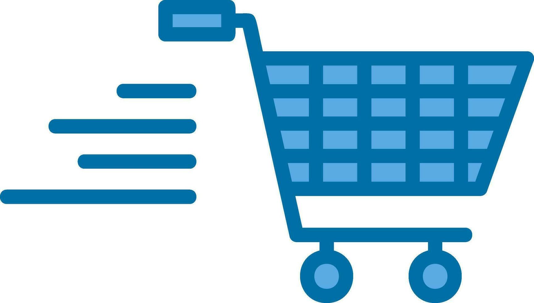 Shopping Trolley Dash Vector Icon Design