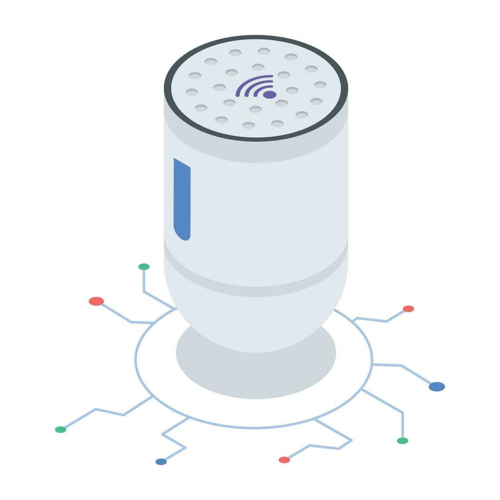 Collection of Isometric Communication Icon vector