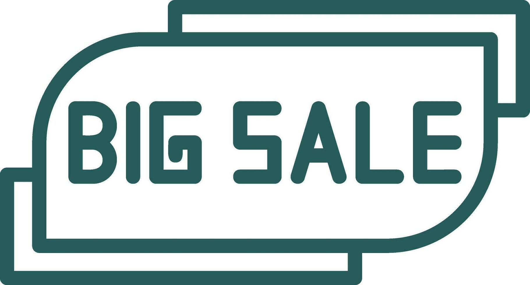 Big Sale Banner Vector Icon Design