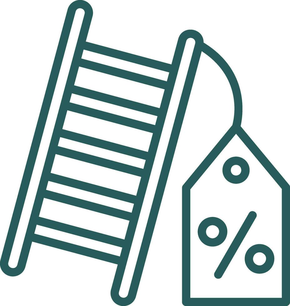 Discount Ladder Vector Icon Design