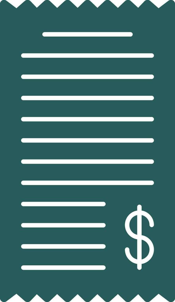 Shopping Receipt Vector Icon Design