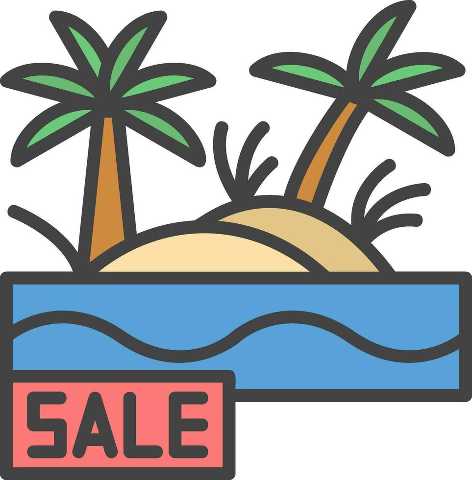 Sale Oasis Vector Icon Design