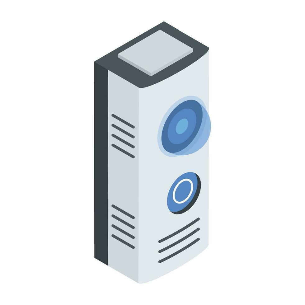 Handy isometric icon of wireless speakers vector