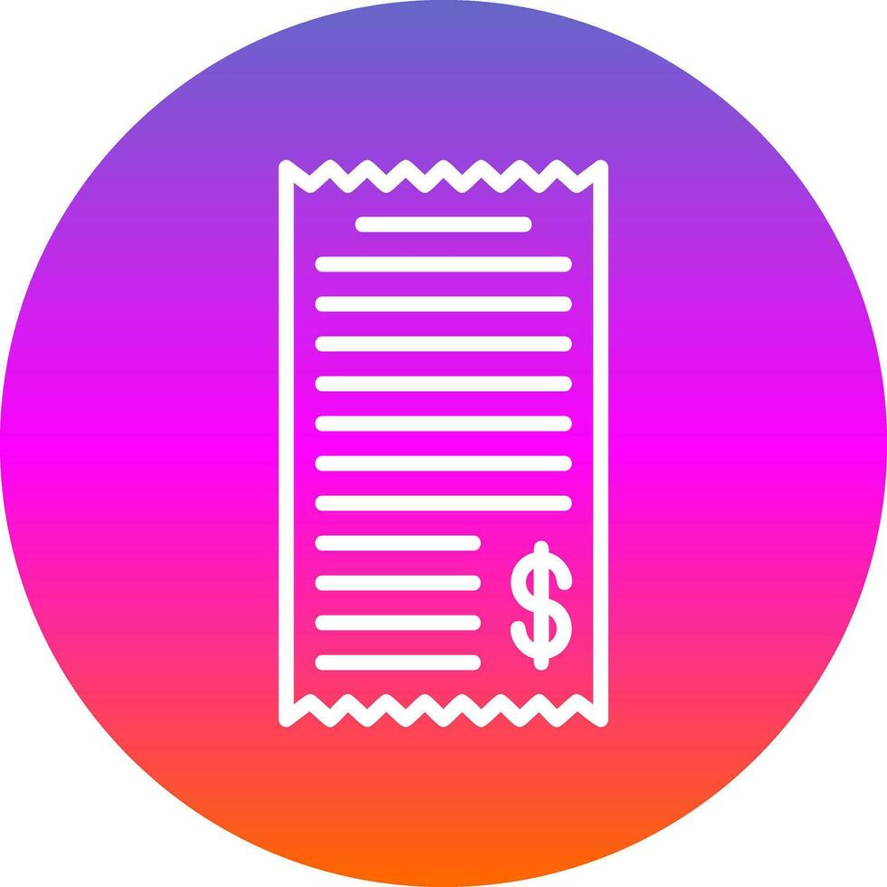 Shopping Receipt Vector Icon Design