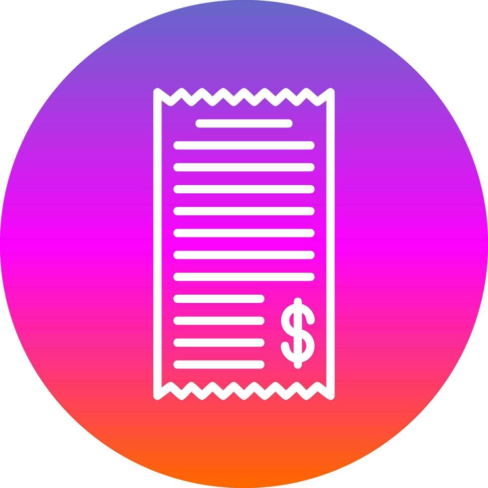 Shopping Receipt Vector Icon Design