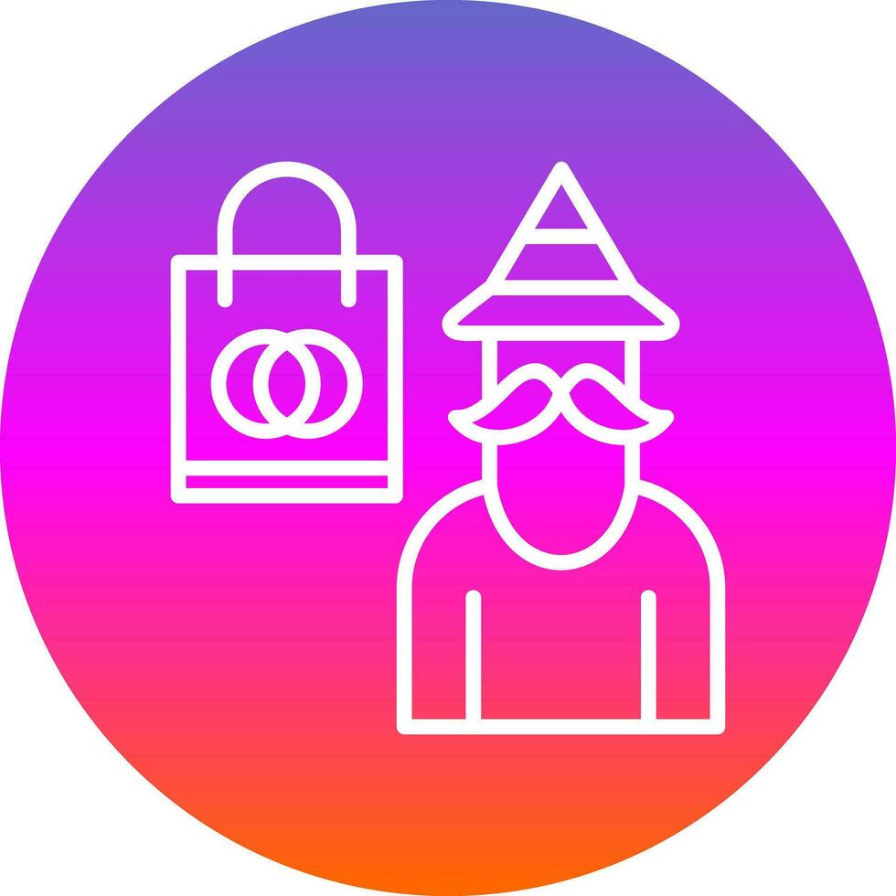 Shopping Wizard Vector Icon Design