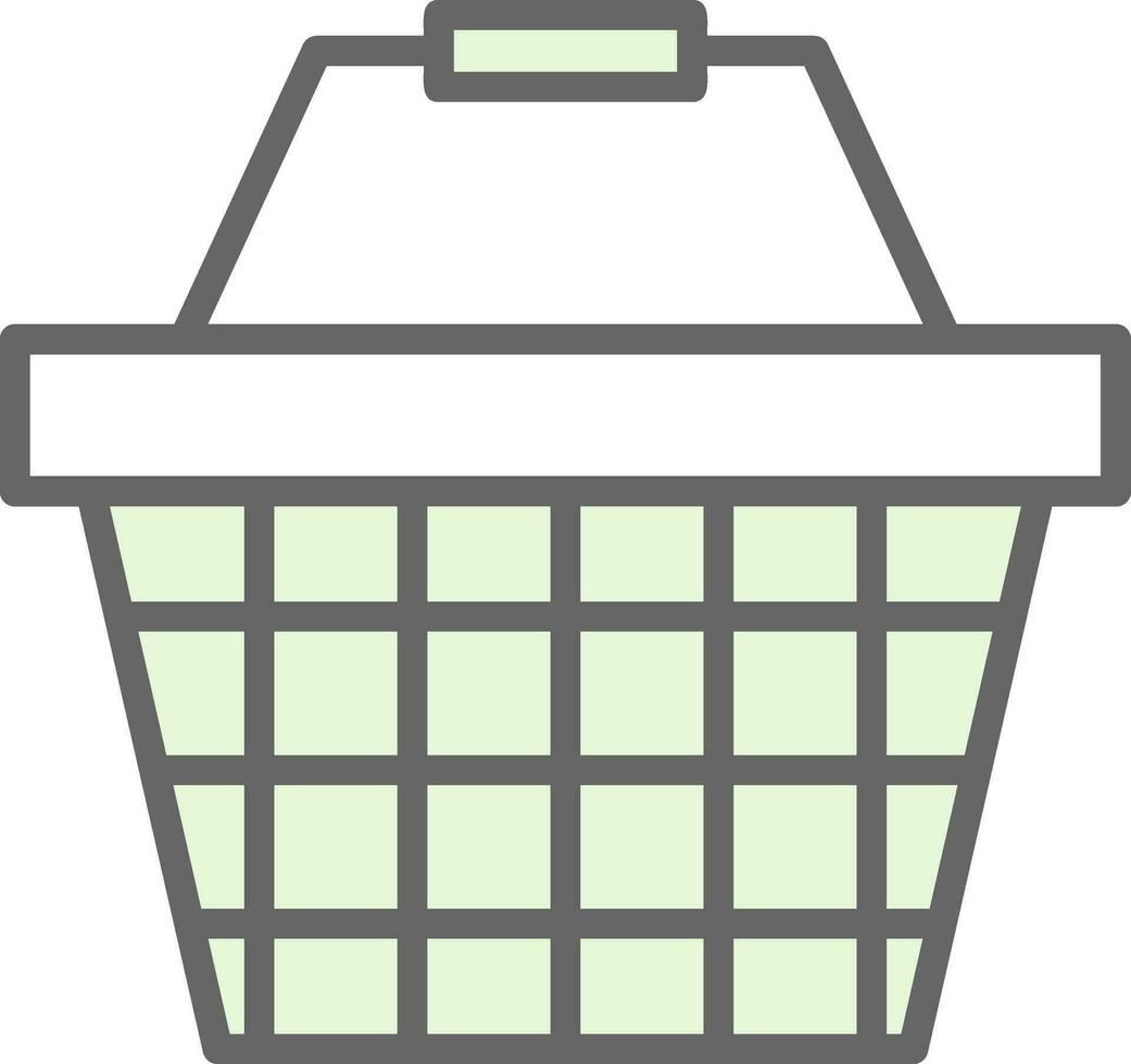 diseño de icono de vector de cesta de compras