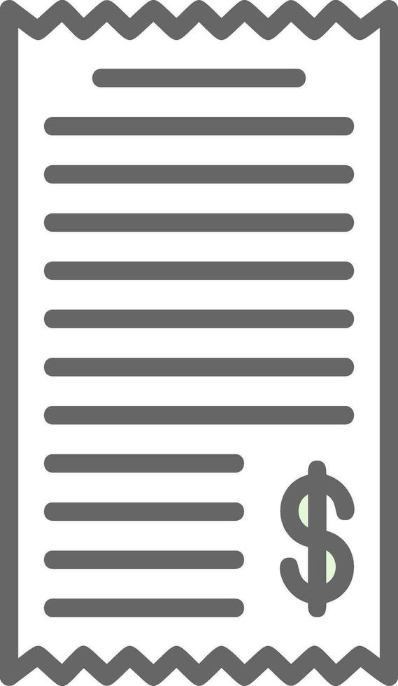 Shopping Receipt Vector Icon Design