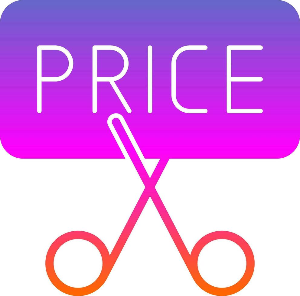 Price Slash Vector Icon Design