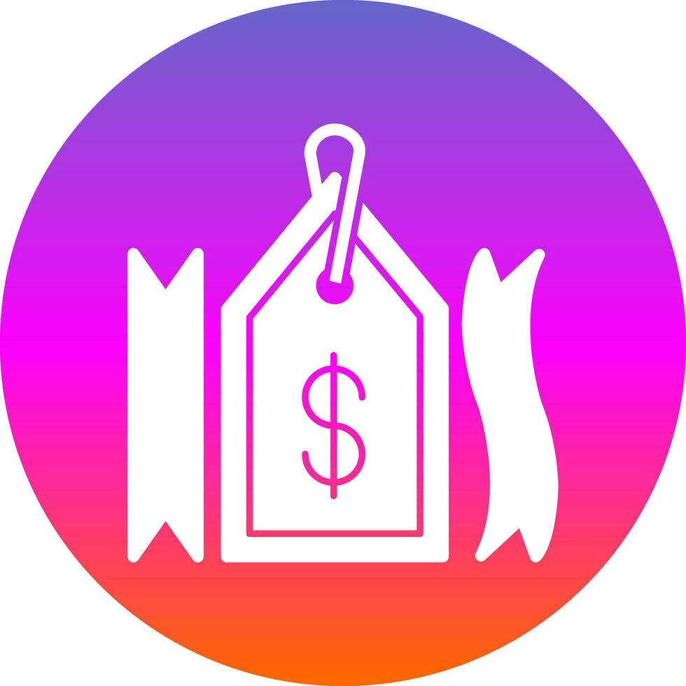 Price Tag with Ribbon Vector Icon Design