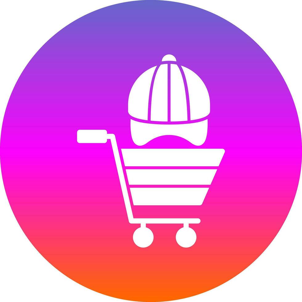 Shopping Hat Vector Icon Design