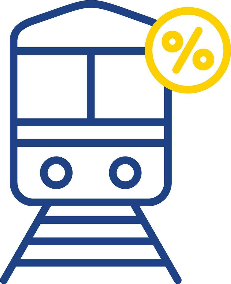 Discounted Train Vector Icon Design