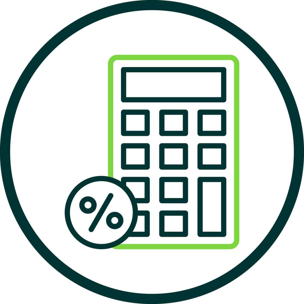 Discount Calculator Vector Icon Design