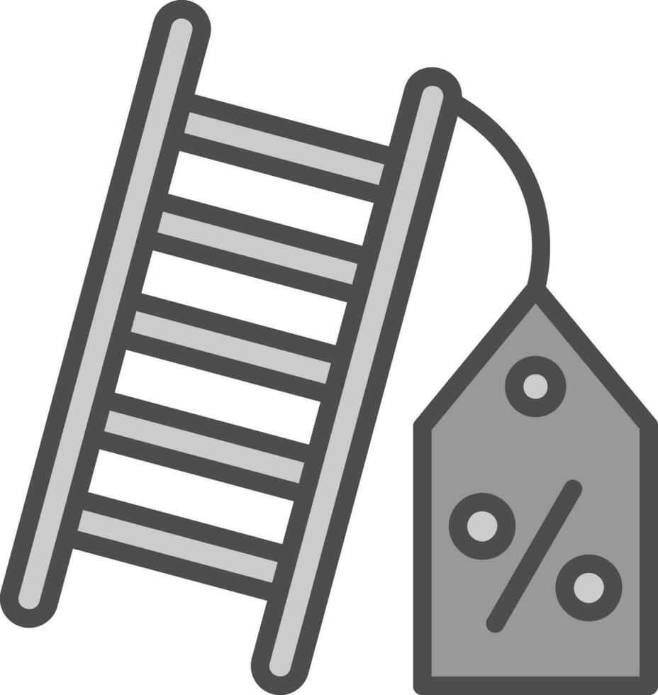 Discount Ladder Vector Icon Design