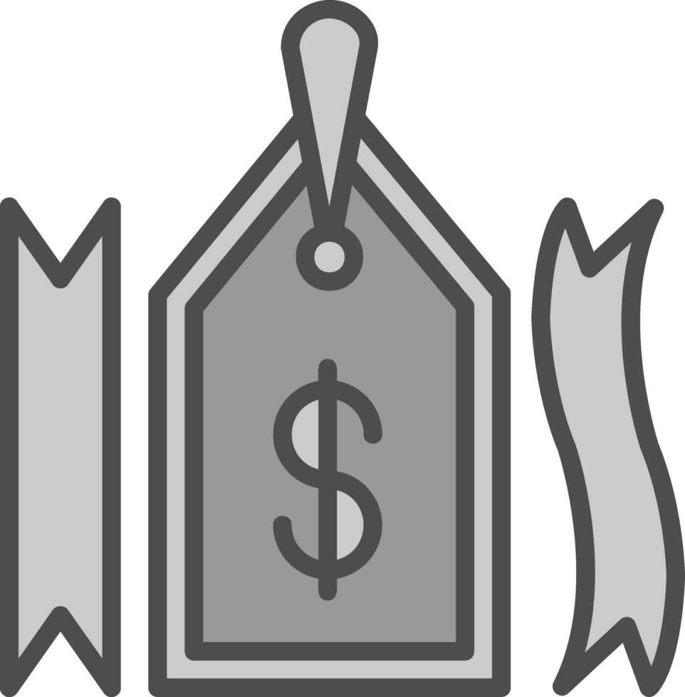 Price Tag with Ribbon Vector Icon Design