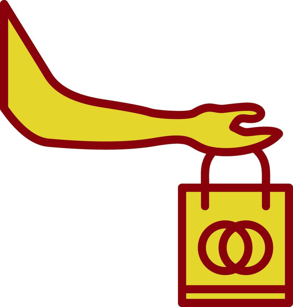 Shopping Hand Vector Icon Design