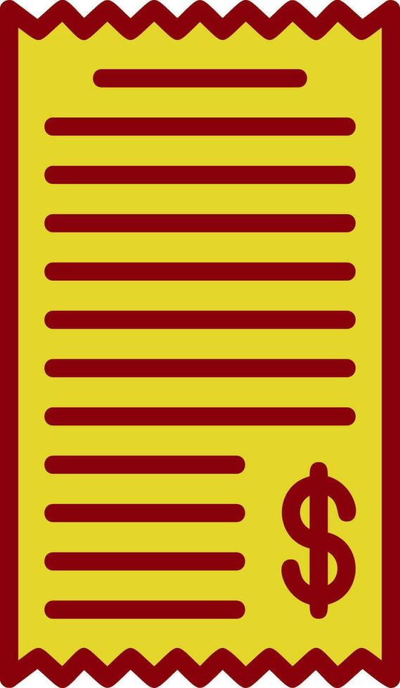 Shopping Receipt Vector Icon Design