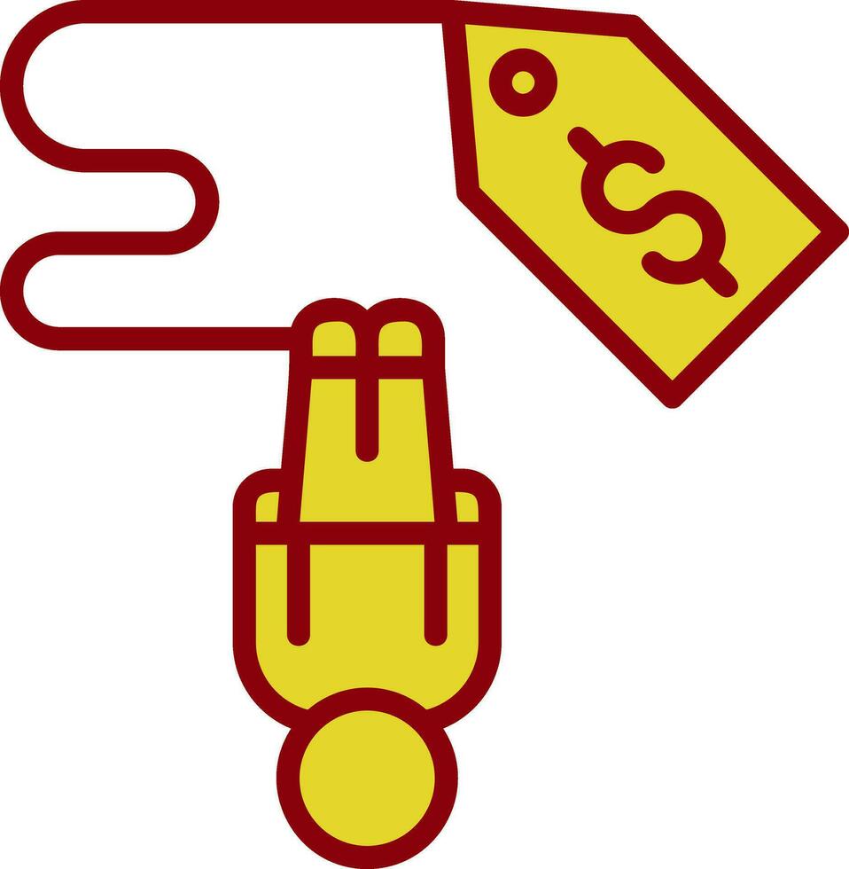 Sale Bungee Jump Vector Icon Design