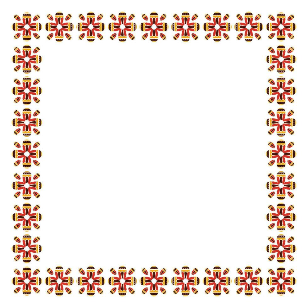 native heritage month element frame vector