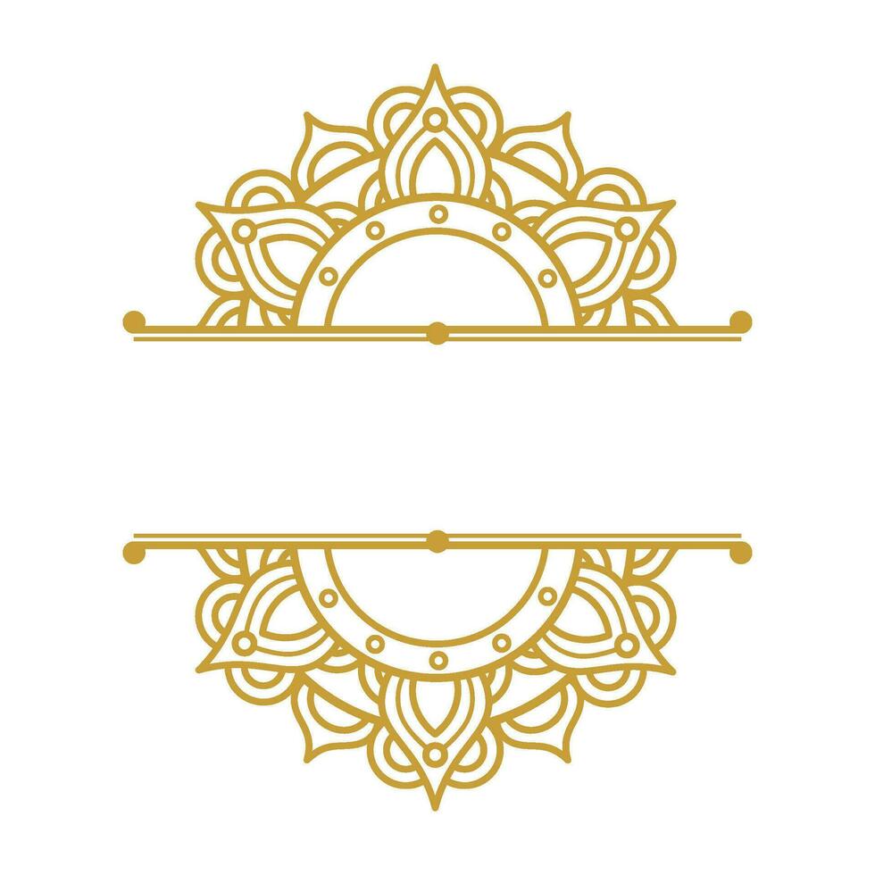 Mandala Wedding Frame Element Vector Design