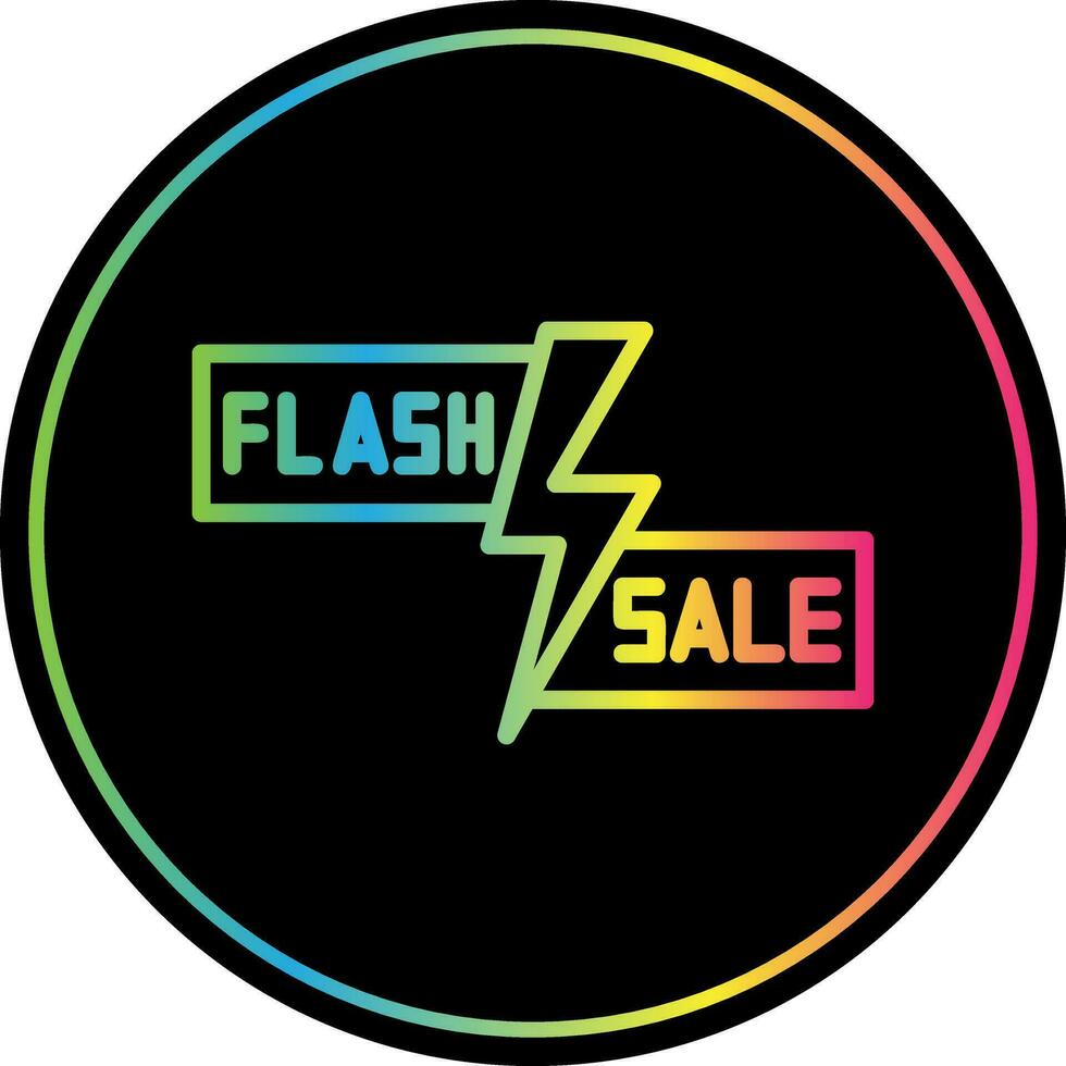 Flash Sale Lightning Vector Icon Design