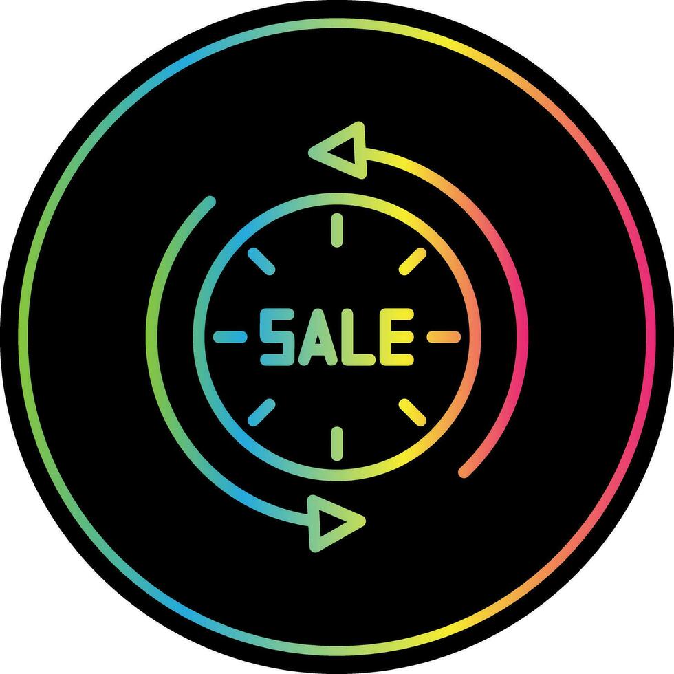 Sale Time Traveler Vector Icon Design