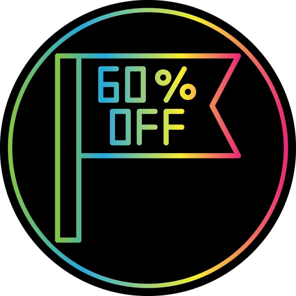 Percentage Off Vector Icon Design