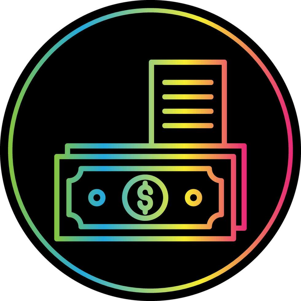 Money Bill Vector Icon Design