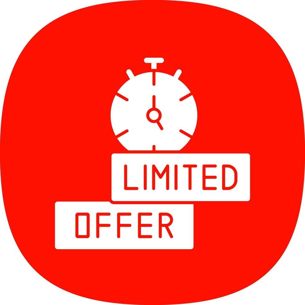 Limited Time Offer Vector Icon Design