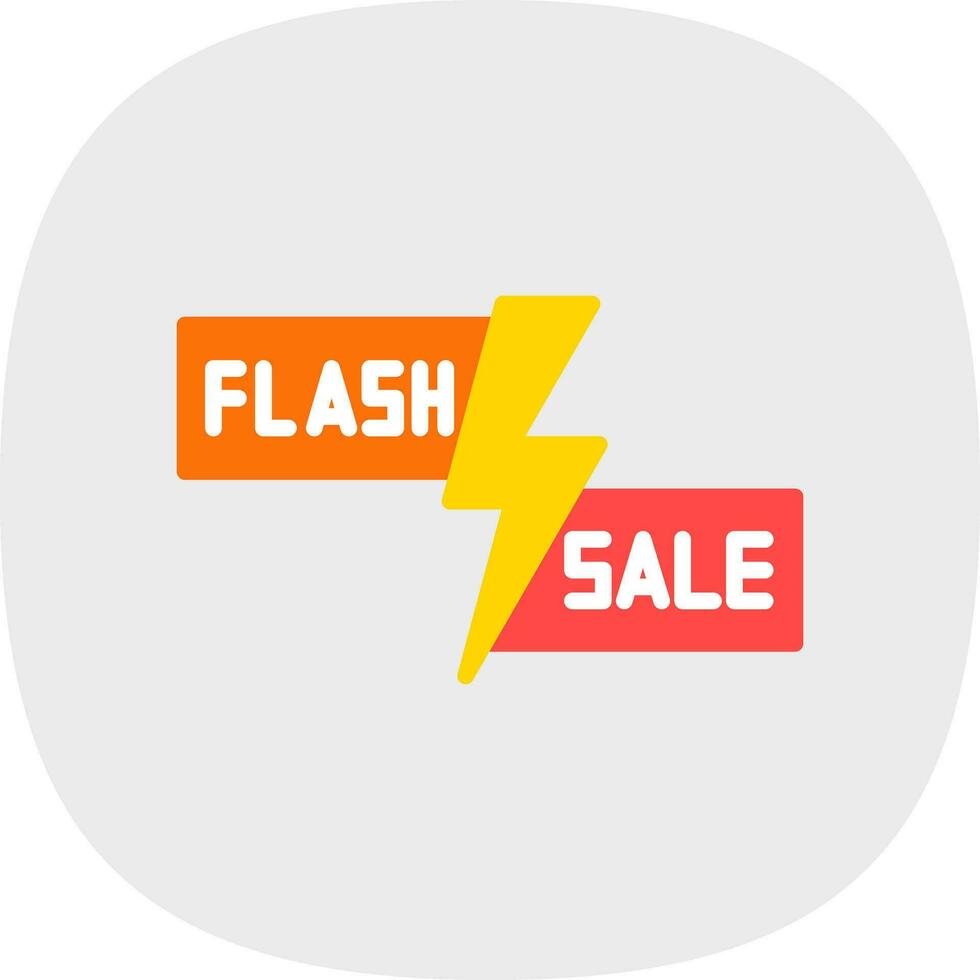 Flash Sale Lightning Vector Icon Design