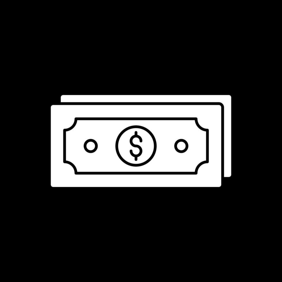 diseño de icono de vector de factura de dinero
