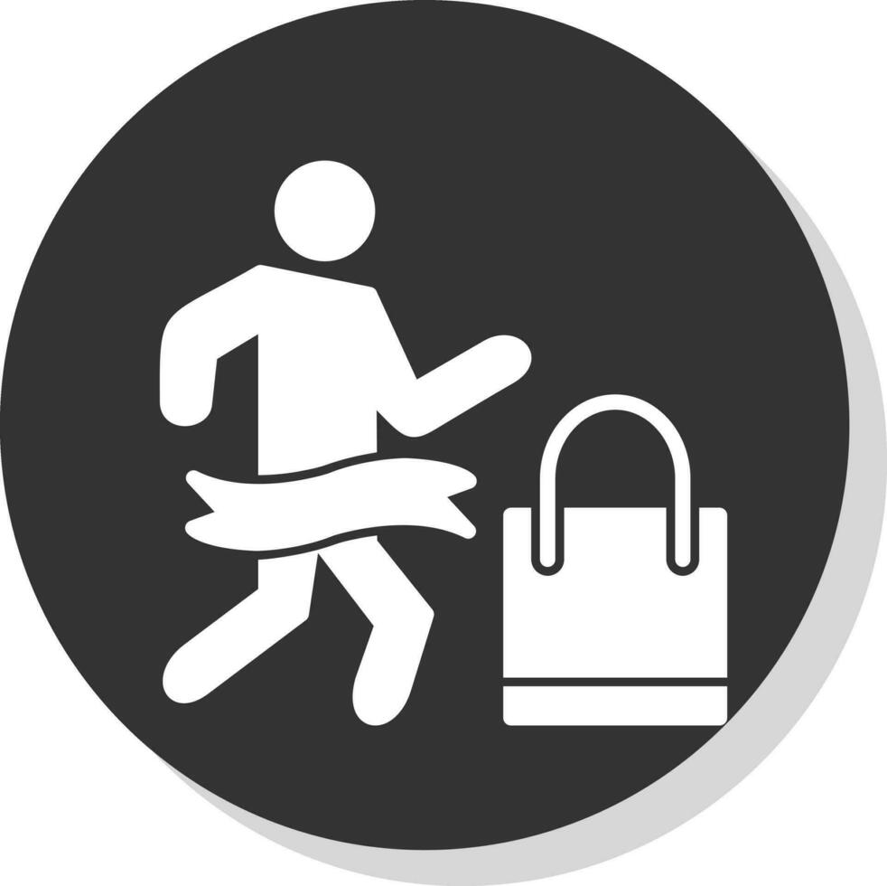 Shopping Marathon Vector Icon Design