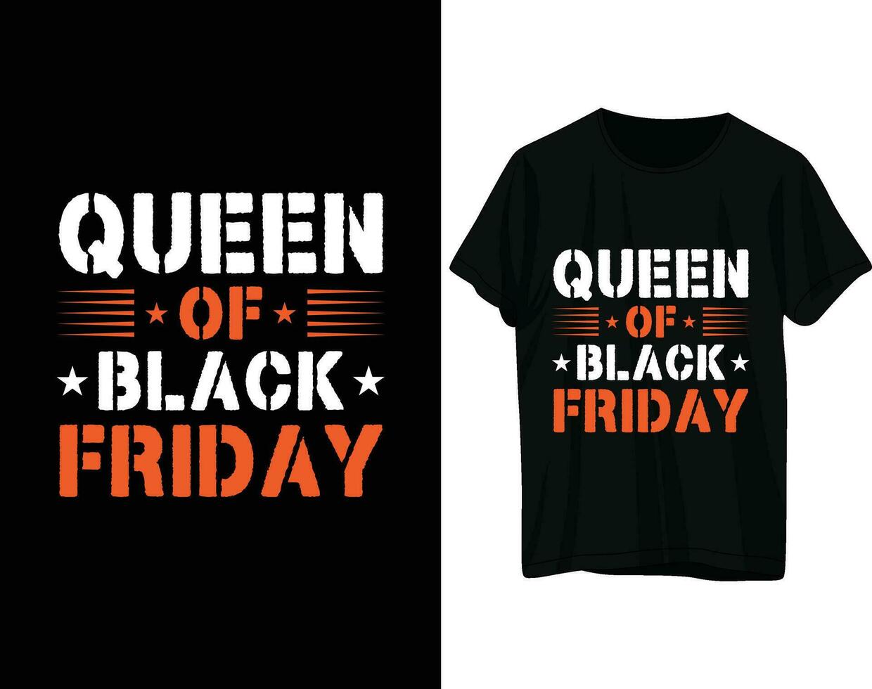 Queen of black friday tshirt design vector