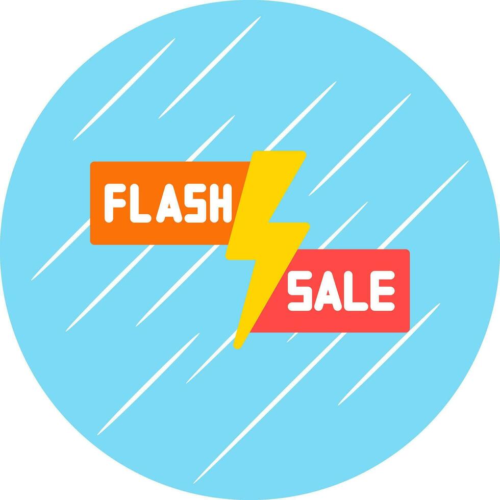 Flash Sale Lightning Vector Icon Design